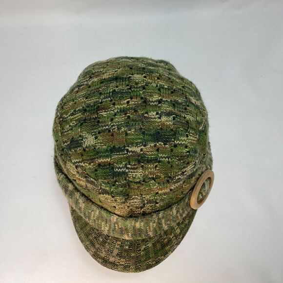 Scala Pronto Camouflage Knit Cap Hat Short Brim Fleece Lined Hip Hop Streetwear - Picture 6 of 9